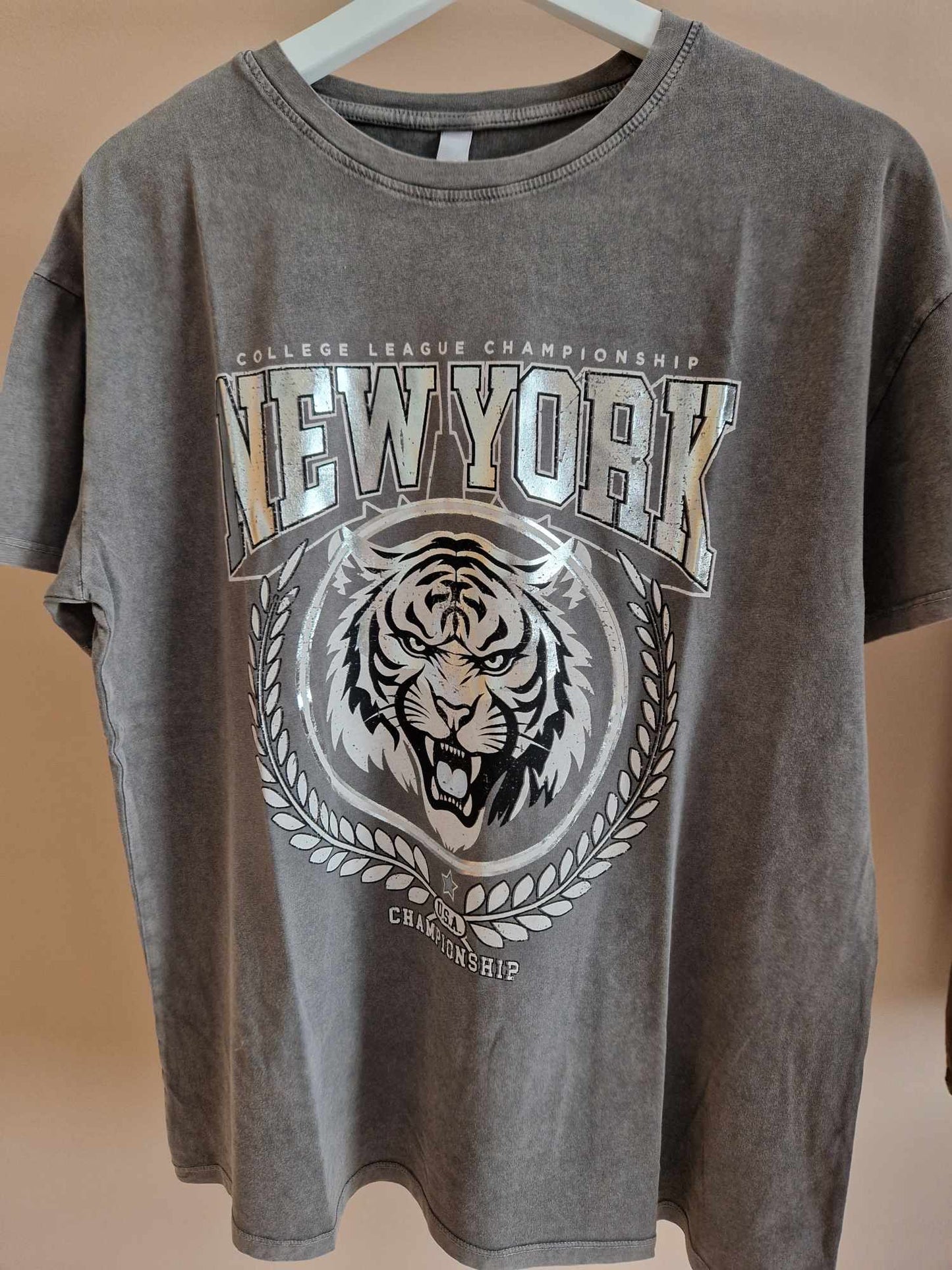 T-shirt - NEW YORK - silver